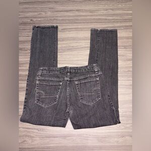 Y2K American Eagle 77 Straight Jeans Black Size 6